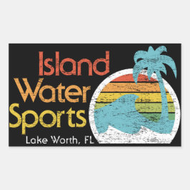 Adesivo Retangular Island Water Sports-Lake Worth, FL