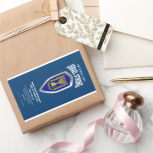 Adesivo Retangular Israel Forte - Am Yisrael Chai