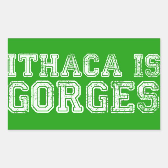 ADESIVO RETANGULAR ITHACA É GORGES STICKER (Frente)