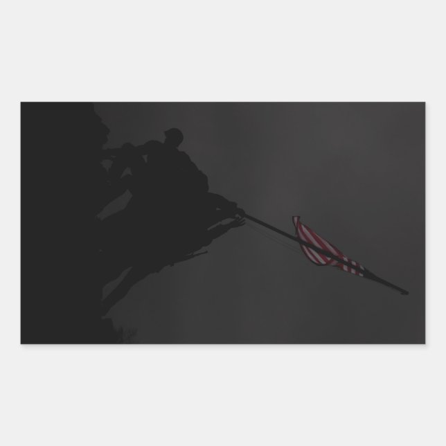 Adesivo Retangular Iwo Jima Flag (Frente)