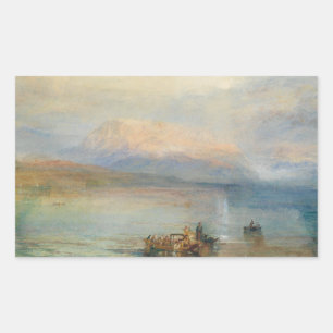 Adesivo Retangular J.M.W. Turner - o Rigi vermelho
