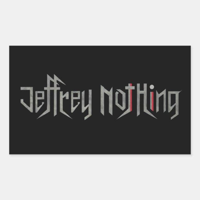 Adesivo Retangular J-No Sticker (Frente)