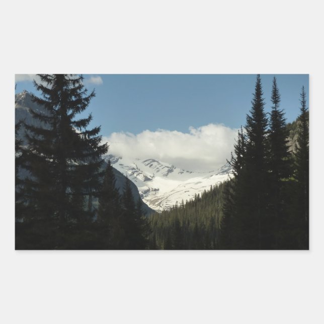 Adesivo Retangular Jackson Glacier Overlook no Parque Nacional Glacie (Frente)