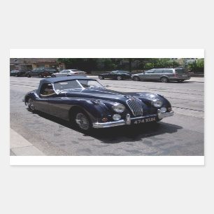 Adesivo Retangular Jaguar XK 120