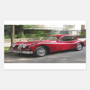 Adesivo Retangular Jaguar XK 120 FHC