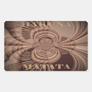 Adesivo Retangular Jambo Hakuna Matata Quênia Giraffe Safari Woven
