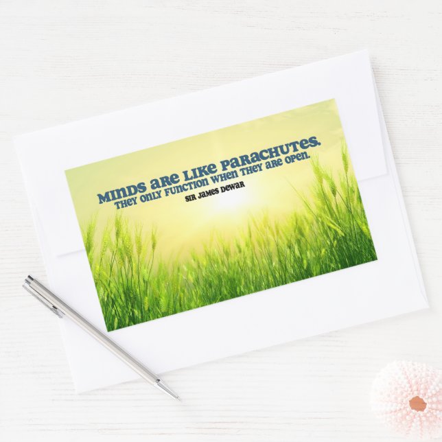 Adesivo Retangular James Dewar Inspirational Cote "Mentes" (Envelope)