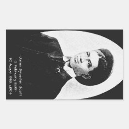 Adesivo Retangular James Sylvester Scott