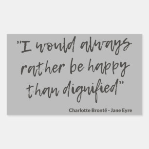 Adesivo Retangular Jane Eyre Cotação I