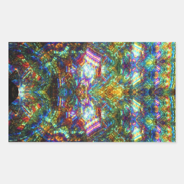 Adesivo Retangular Janela de vidro retida (Frente)