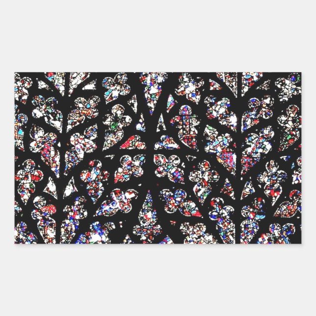 Adesivo Retangular Janela de vidro retida (Frente)