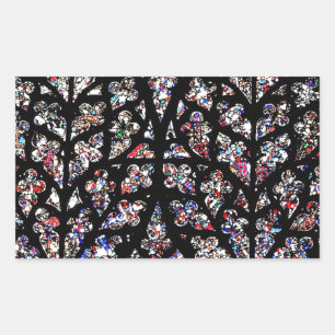 Adesivo Retangular Janela de vitral