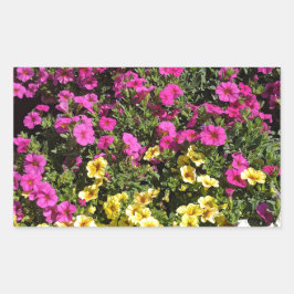 Adesivo Retangular Jardim da Flor