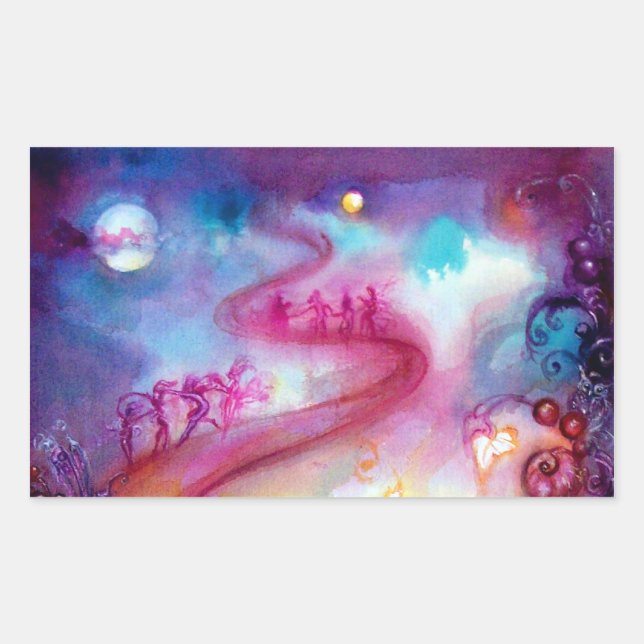 ADESIVO RETANGULAR JARDIM DAS SOMBRAS PERDIDAS/ESCADAS MÍSTICAS (Frente)