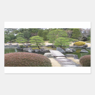 Adesivo Retangular Jardim Japonês 日 本 庭 園