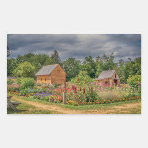 Adesivo Retangular Jardim no Adirondacks