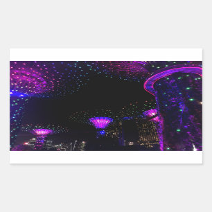 Adesivo Retangular Jardins de Cingapura pela Baía #5 Stickers