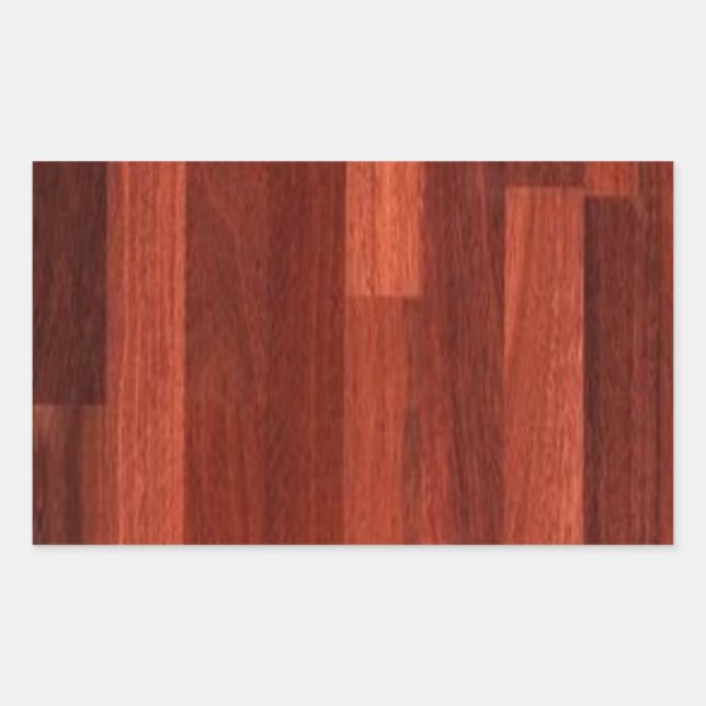 Adesivo Retangular Jarrah Dark Reddish Wood Floor (Frente)