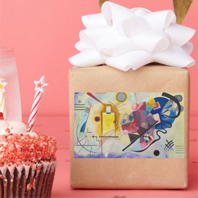 Adesivo Retangular Jaune, Rouge, Bleu por Wassily Kandinsky (Festa)