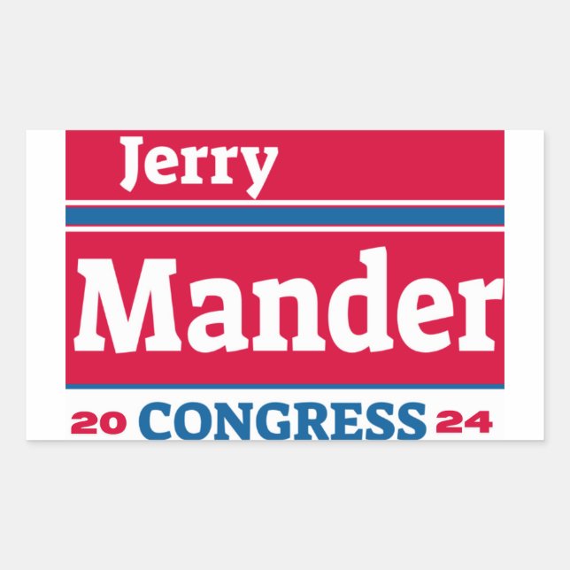 Adesivo Retangular Jerry Mander Campaign Sticker (Frente)