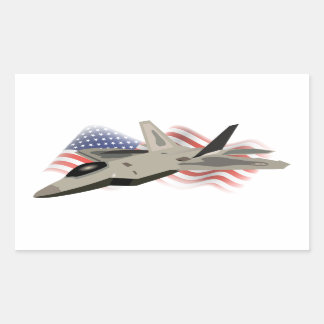 Adesivo Retangular Jet Fighter