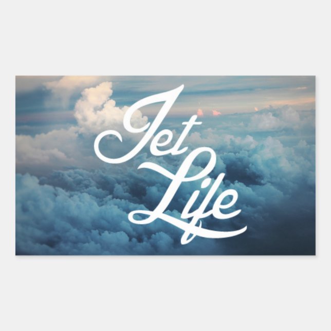 Adesivo Retangular Jet Life (Frente)