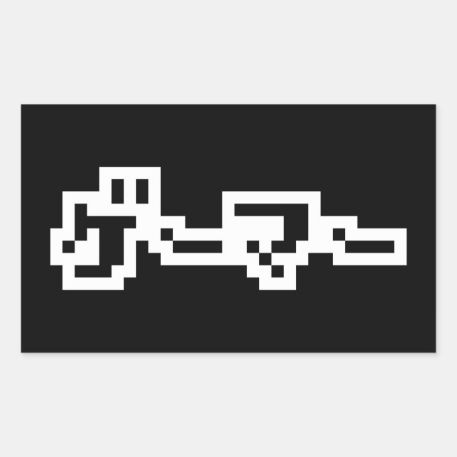 Adesivo Retangular Jogador Japonês ゲ Team ー Idioma Japonês Nihongo (Frente)