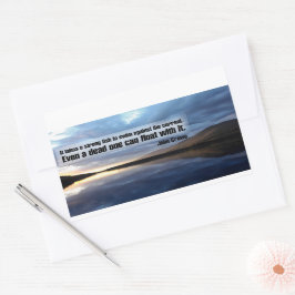 Adesivo Retangular John Crowe Inspirational Cote "Peixe Forte"