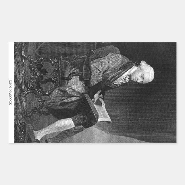 Adesivo Retangular John Hancock (Frente)