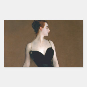 Adesivo Retangular John Singer Sargent Madame X Retrato Clássico