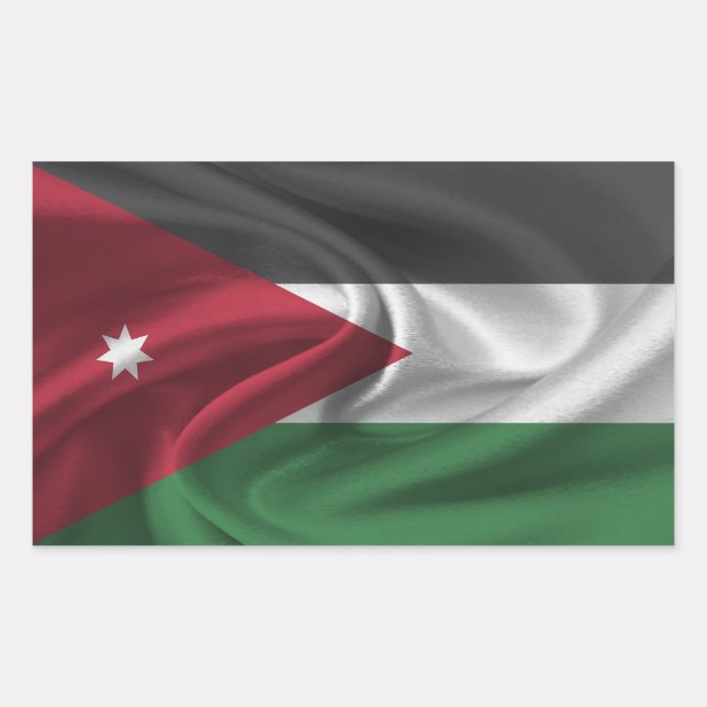 Adesivo Retangular Jordan Flag (Frente)