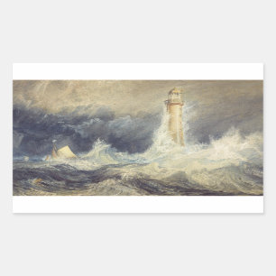 Adesivo Retangular Joseph Mallord William Turner - Bell Rock