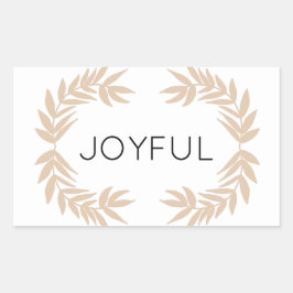 Adesivo Retangular Joyful Leaves