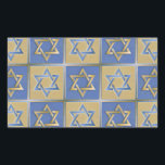 Adesivo Retangular Judaica Star De David Metal Dourado Azul<br><div class="desc">Você está vendo a coleção de Design Lee Hiller. Roupa,  Ofertas e Coleções Lee Hiller Fotografia ou Coleção de Arte Digital. Você pode ver sua fotografia da Nature em http://HikeOurPlanet.com/ e seguir seu blog de caminhada no Hot Primavera National Park.</div>