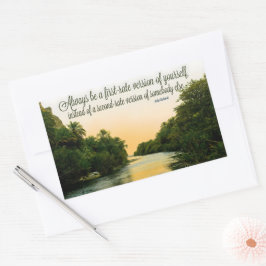 Adesivo Retangular Judy Garland Inspirational Cote "Primeira taxa"