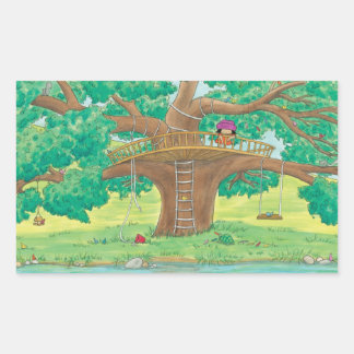 Adesivo Retangular Juntar autocolantes da árvore