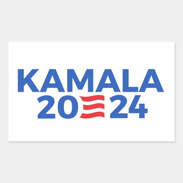 Adesivo Retangular Kamala 2024 (Frente)