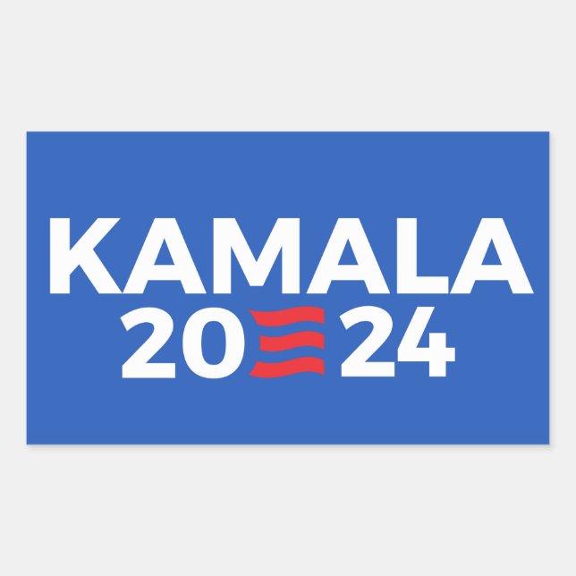 Adesivo Retangular Kamala 2024 (Frente)