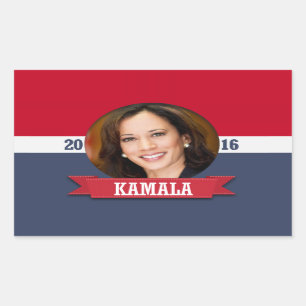 ADESIVO RETANGULAR KAMALA HARRIS 2016