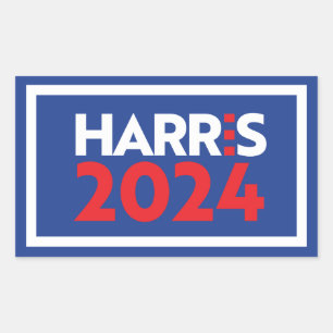 Adesivo Retangular Kamala Harris 2024