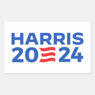Adesivo Retangular Kamala Harris 2024