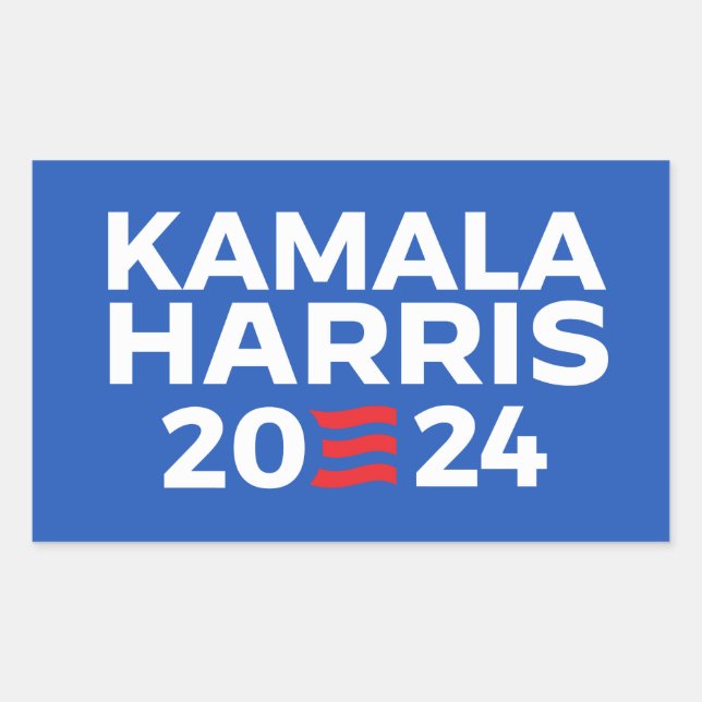 Adesivo Retangular Kamala Harris 2024 (Frente)