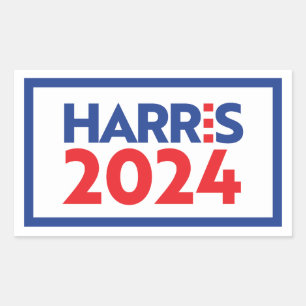 Adesivo Retangular Kamala Harris 2024