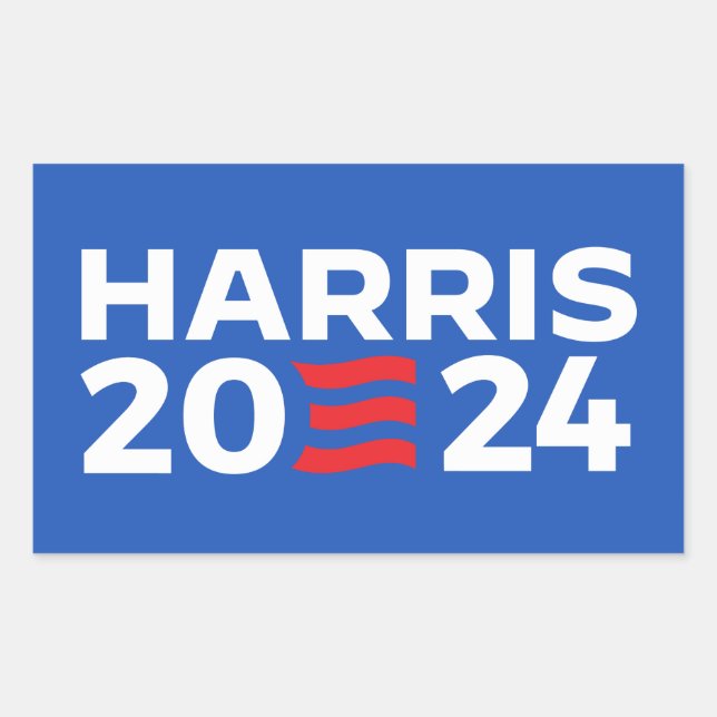 Adesivo Retangular Kamala Harris 2024 (Frente)