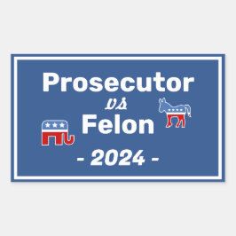Adesivo Retangular Kamala Harris Procurador VS Felon