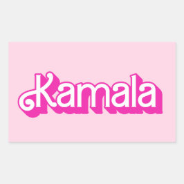 Adesivo Retangular Kamala Pink