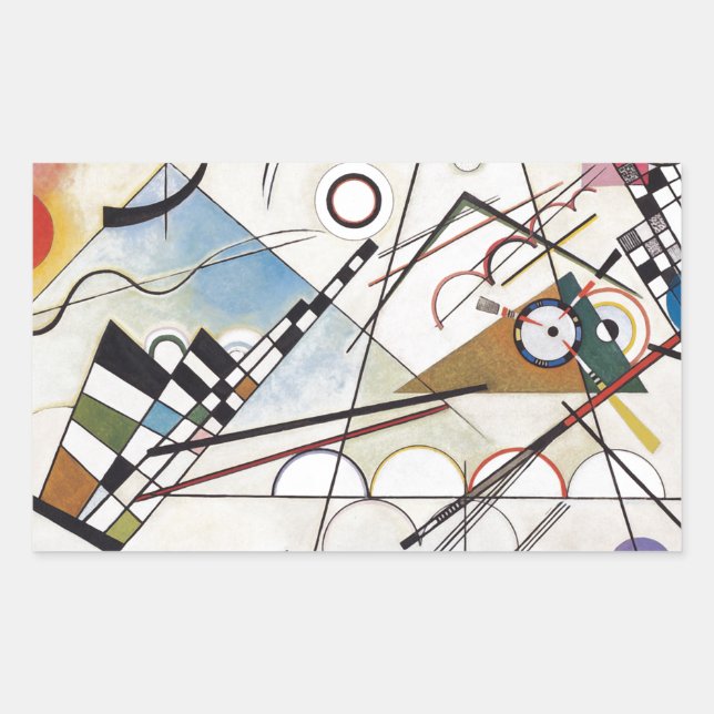 Adesivo Retangular Kandinsky 1923/Composição viii/pixdezines (Frente)