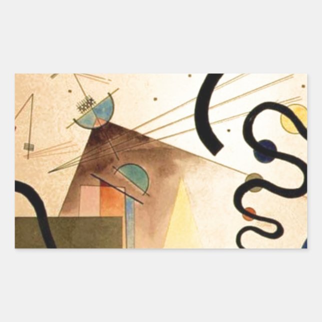 Adesivo Retangular Kandinsky Abstrato (Frente)