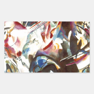 Adesivo Retangular Kandinsky Abstrato Composição VI