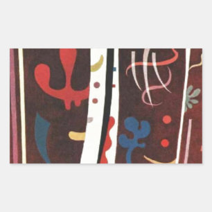 Adesivo Retangular Kandinsky Brown com Abstrato suplementar